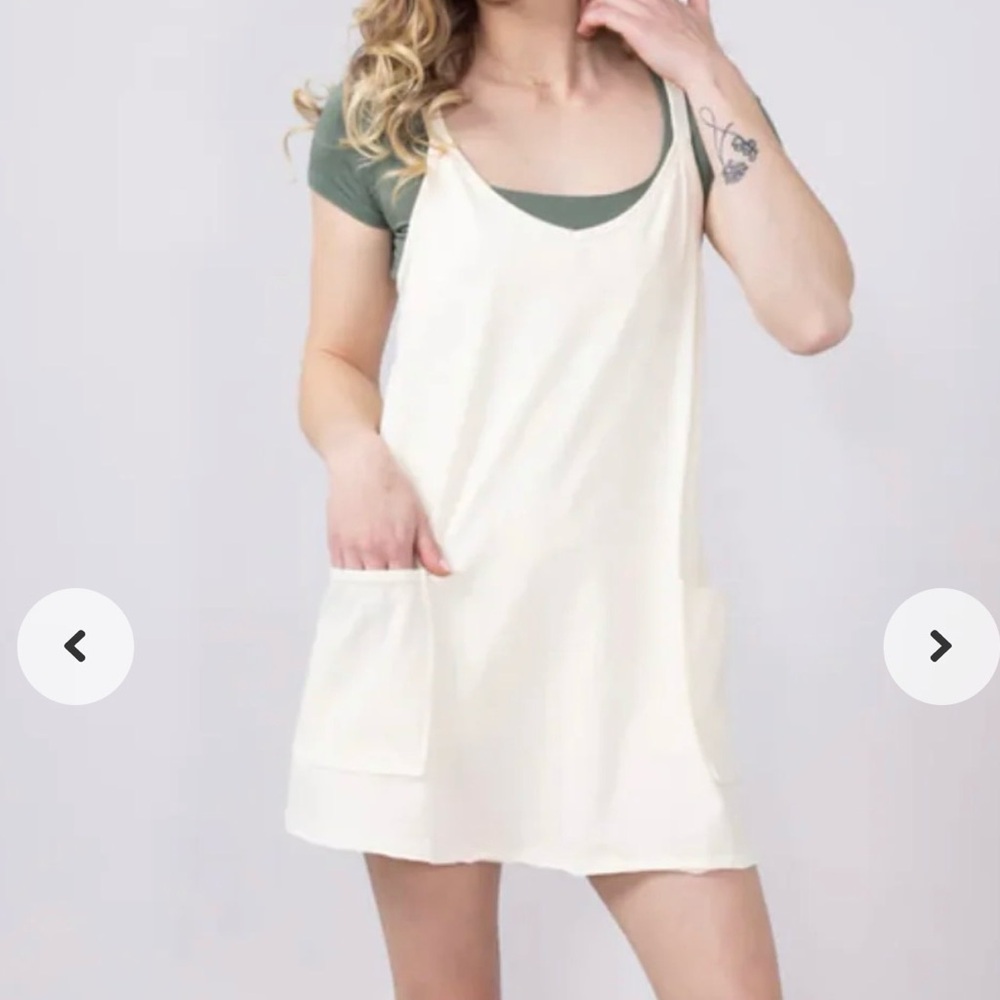 NWT Simply Southern Tara Romper Dress in Off White